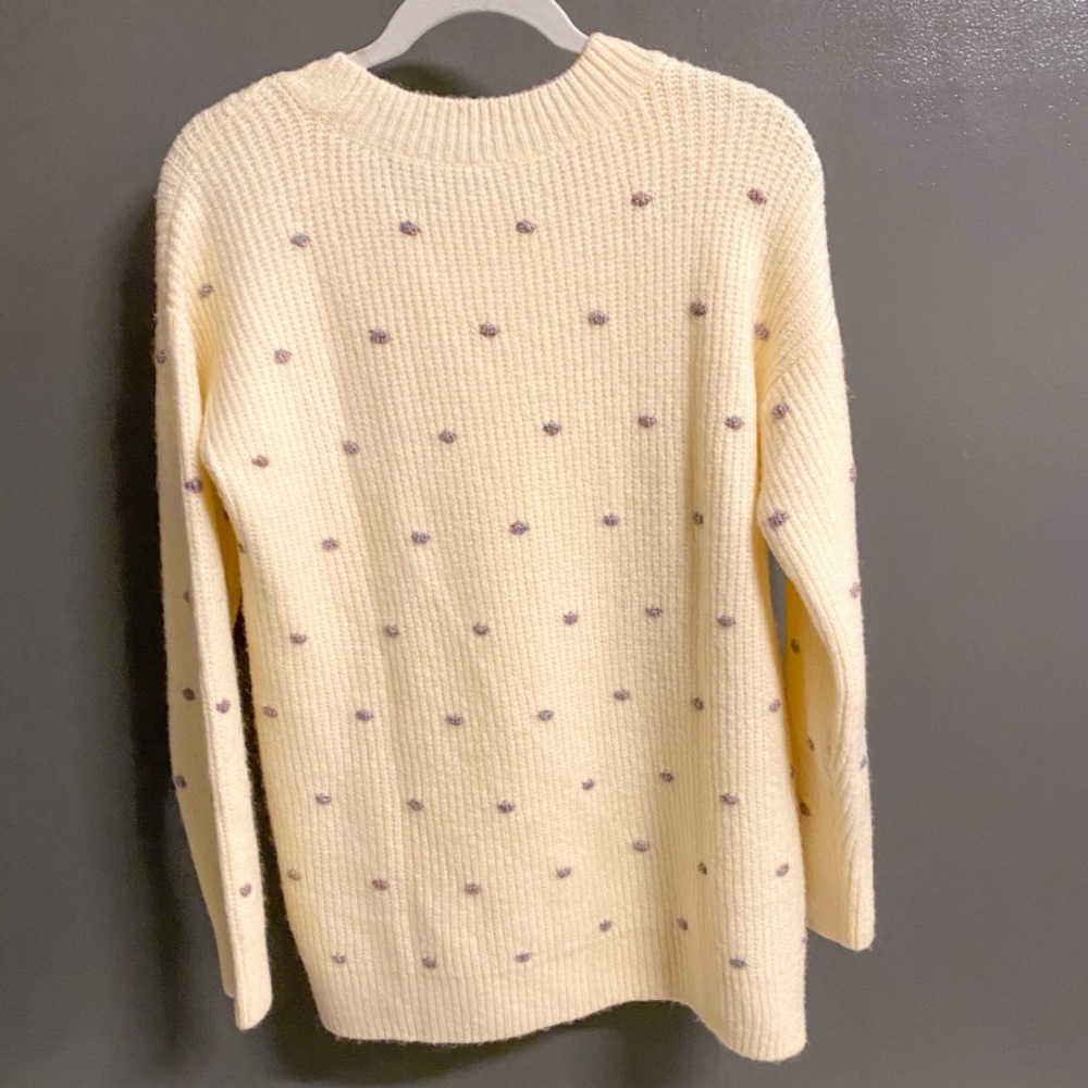 Lou & Grey (LOFT) Shimmer Dot Tunic Sweater NWT - Picture 5 of 9